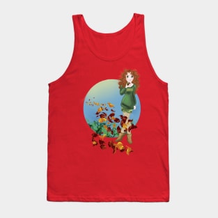 FALL APPLE SCOT PRINCESS Tank Top